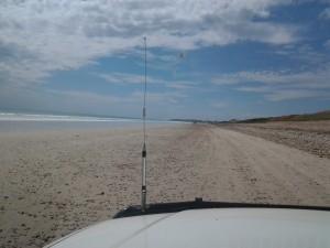 Driving on the beach, almost better than ice-cream. 