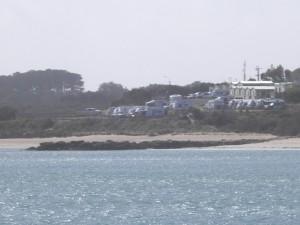 Sea Vu Caravan park from the Marina