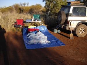 Camping under the stars