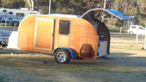 Cute homebuilt caravan